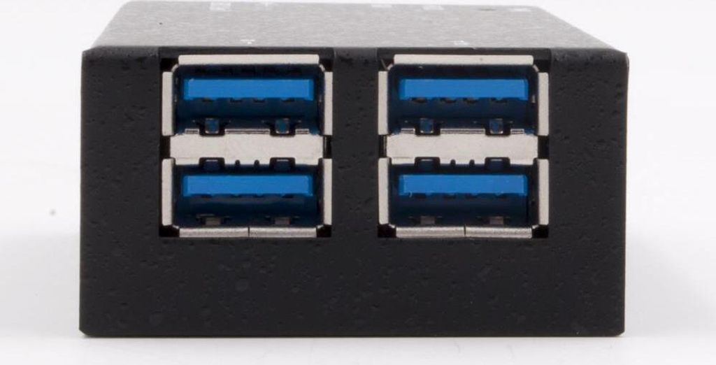 EXSYS EX-1180HMS, USB 3.2 Gen 1 (3.1 Gen 1) Type-B, USB 3.2 Gen 1 (3.1 Gen 1) Type-A, 5000 Mbit/s, Schwarz, Metall, Taiwan