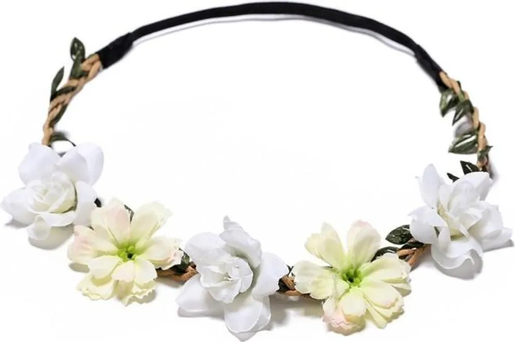 Ghirlanda Fiori Flamenco Mystique: Corona Floreale Romantica per Capelli