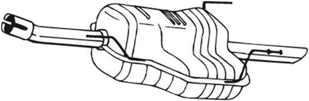 BOSAL 185-437 Endschalldämpfer