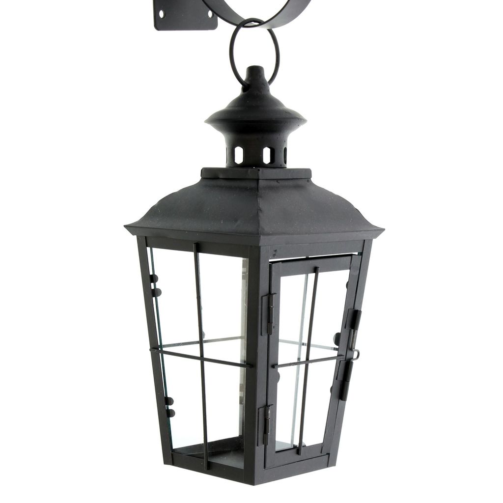 Wandlaterne Chateau Glas & Metall schwarz – Produktbild 