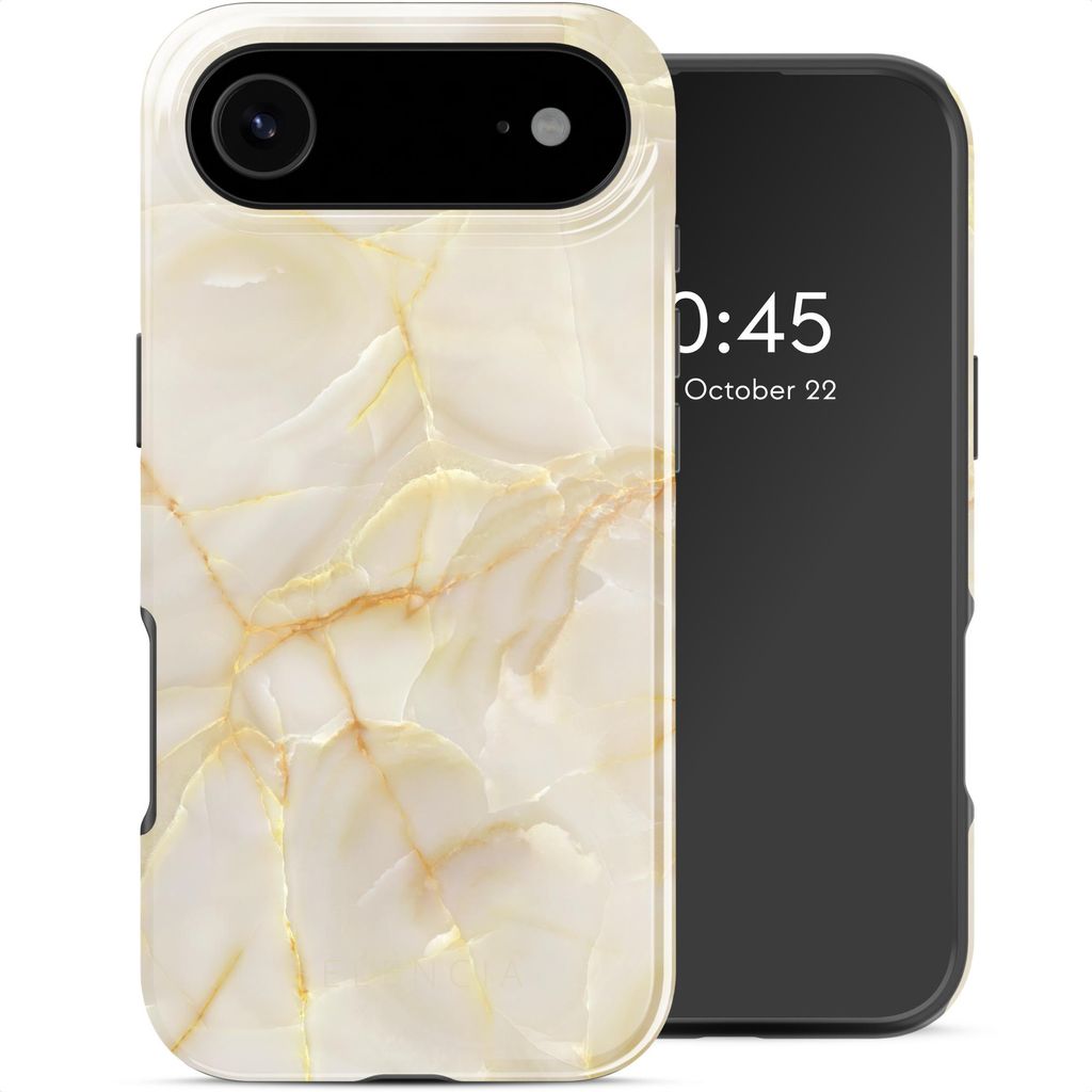Selencia Vivid Rückabdeckung mit MagSafe iPhone Air - Golden Beige Marble