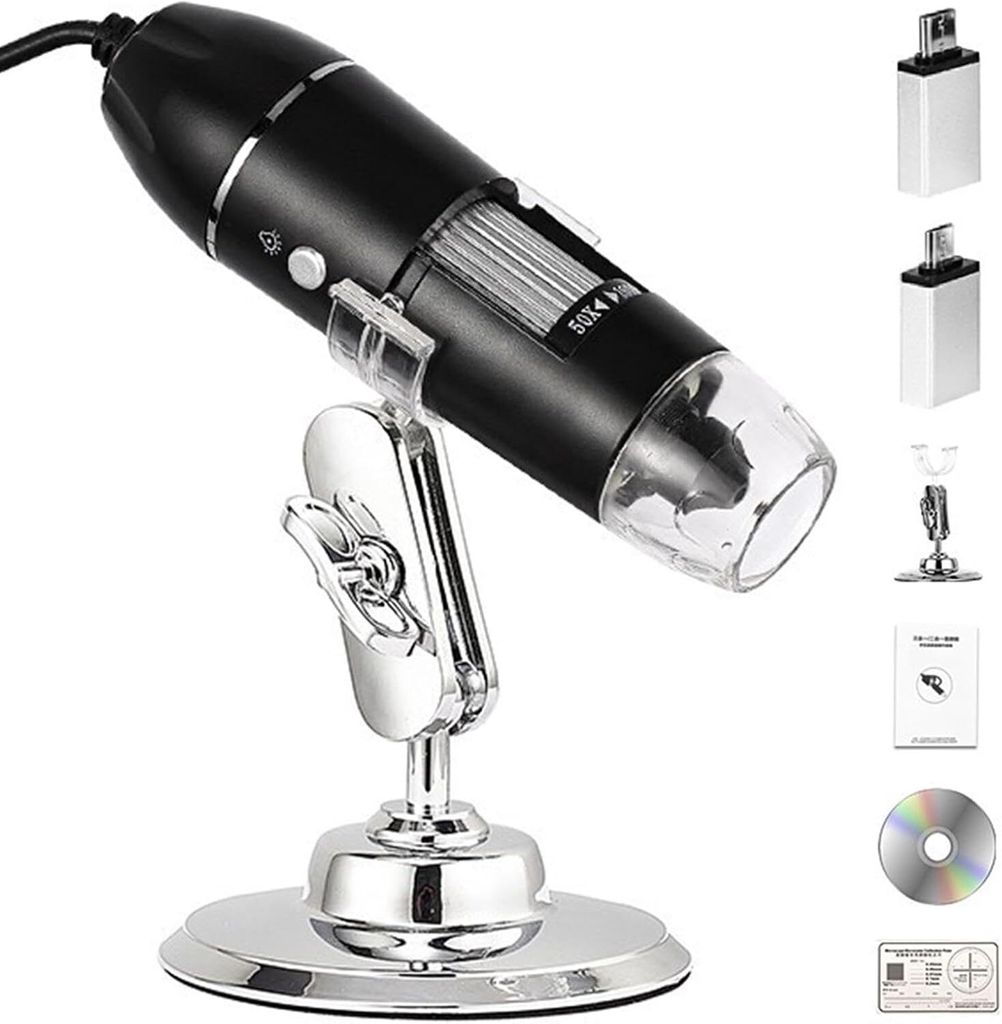 Digital Mikroskop, USB Mikroskop 1440P HD mit 50X-1600X Produktbild 