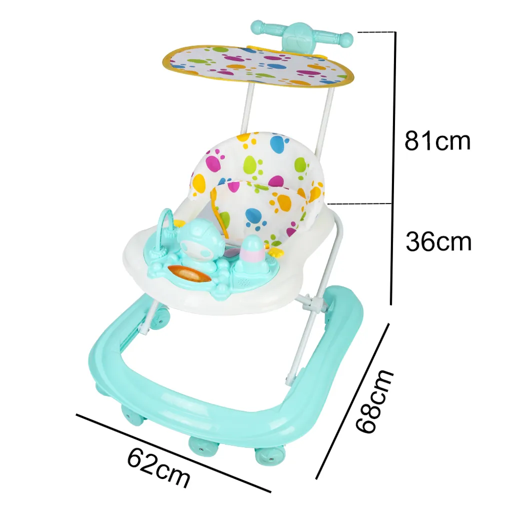 Apprendre à marcher avec le Chariot Babywalker vert 5 marches pro