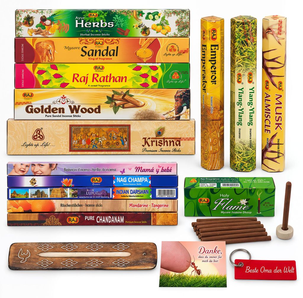 XXL Räucherstäbchen Probierset (183 Teile) zur Meditation Produktbild 