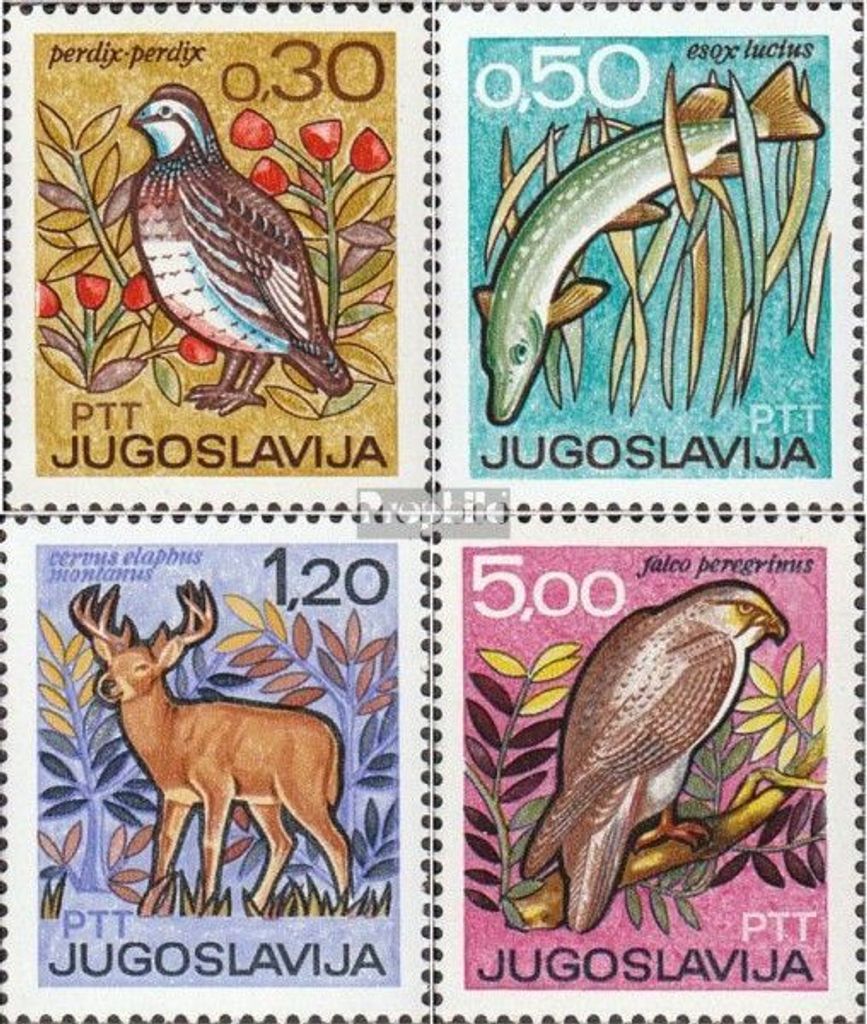 Briefmarken Jugoslawien 1967 Mi 1228-1231 (kompl.Ausg.) Produktbild 