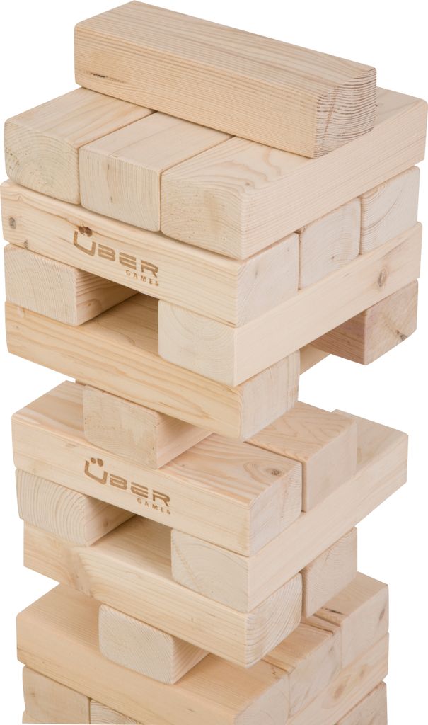 Uber Mega Jenga Turm bis 150 cm - ECO Holz aus India - Produktbild 3