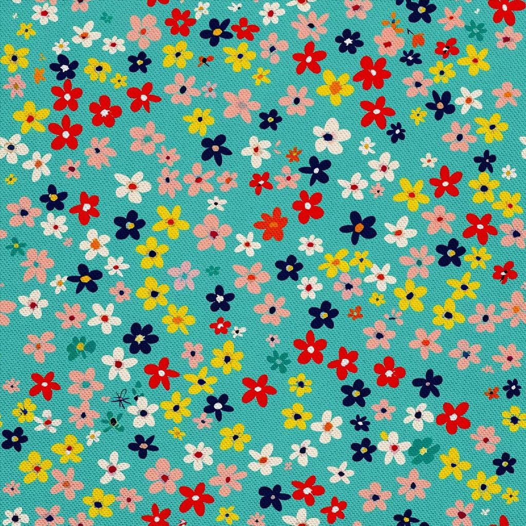 OUTDOOR DEKOSTOFFE OXFORD - Motiv Blumen I DX5666