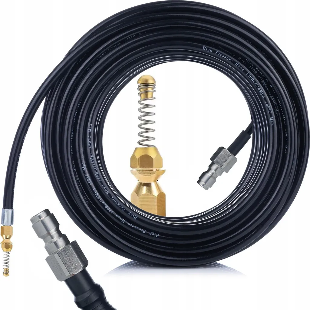 Sonda Spurgo Rosfix 10m Alta Pressione Ugello Ottone 1/4 Rapido