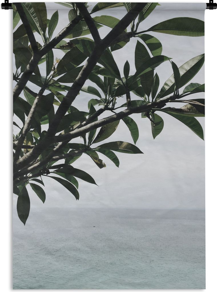 MuchoWow Wandteppich Wandbehang Baum - Laub - Meer 90x135 cm Tapisserie Dekoration Wandtuch - Baumwolle - Wandskulptur
