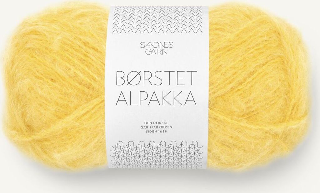 Borstet Alpakka col. 2016 sun yellow ca. 110 m 50 g
