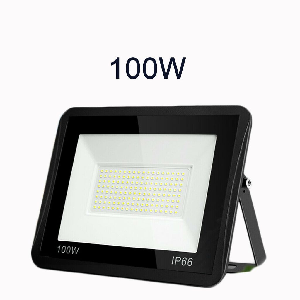 Solarleuchte 100W LED Außenleuchte Warmweiß Flutlicht Gartenlampe IP66 Strahler* 