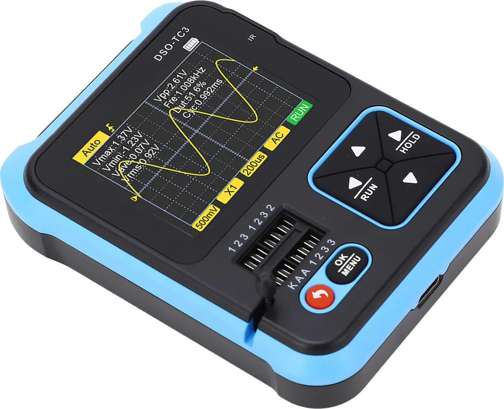Oscilloscope 3 en 1 Haute Tension 400V 500 KHz avec Logiciel Intégré