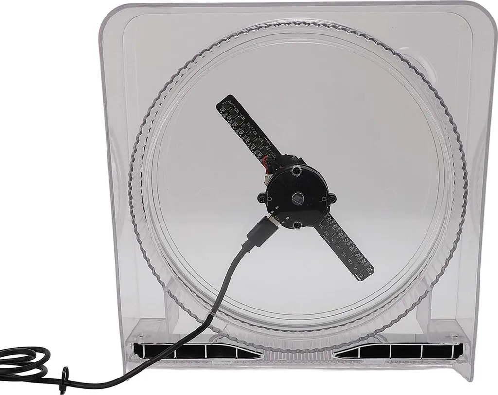 Ventilateur Holographique 3D Projecteur LED avec Contrôle Smartphone