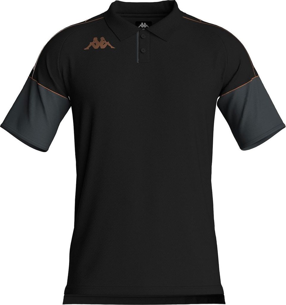 Kappa Miolo Poloshirt Herren - Schwarz / Grau | Größe: L