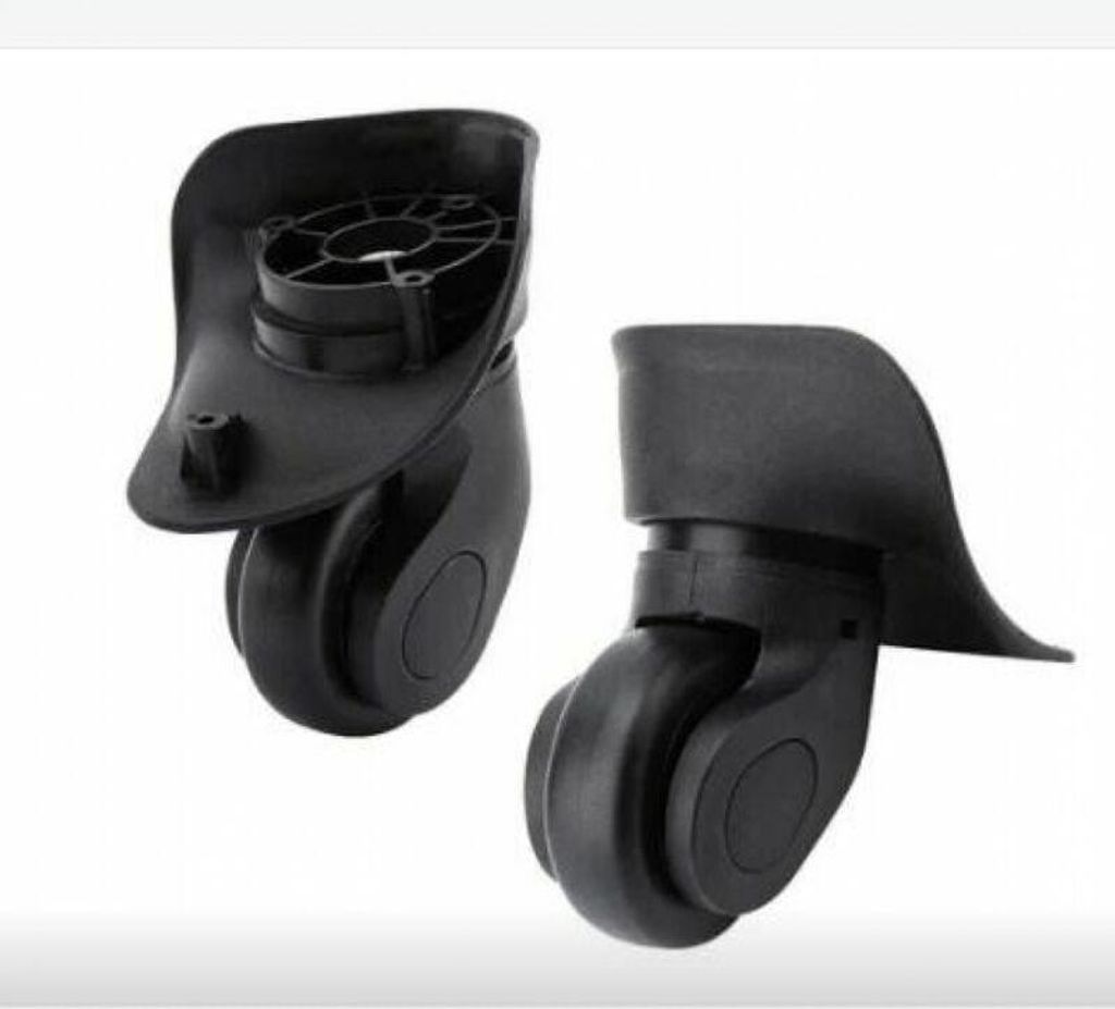 Paire de Roulette Valise Pièce Détachée de Rechange Universelle Roue Multidirectionnelle en Caoutchouc Silencieuse Durable pour Changer Reparer ...