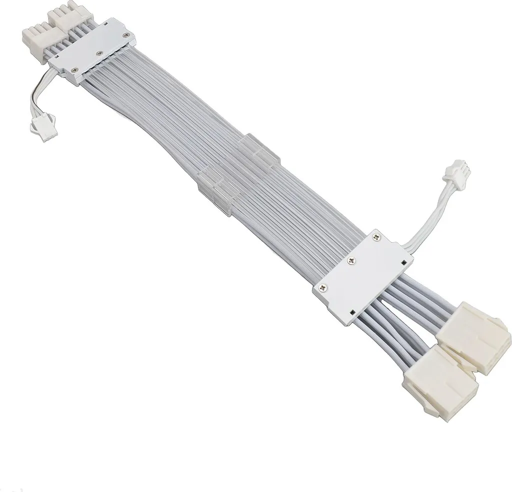 Câble Extension ARGB GPU 2x8 Pin Blanc pour Alimentation PC Gaming RGB - 4