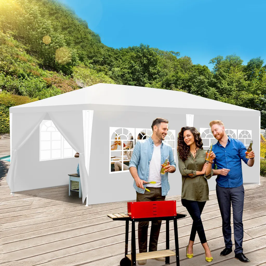 Gazebo Hebitod 3x6m per Feste: Bianco, Impermeabile e Spazioso