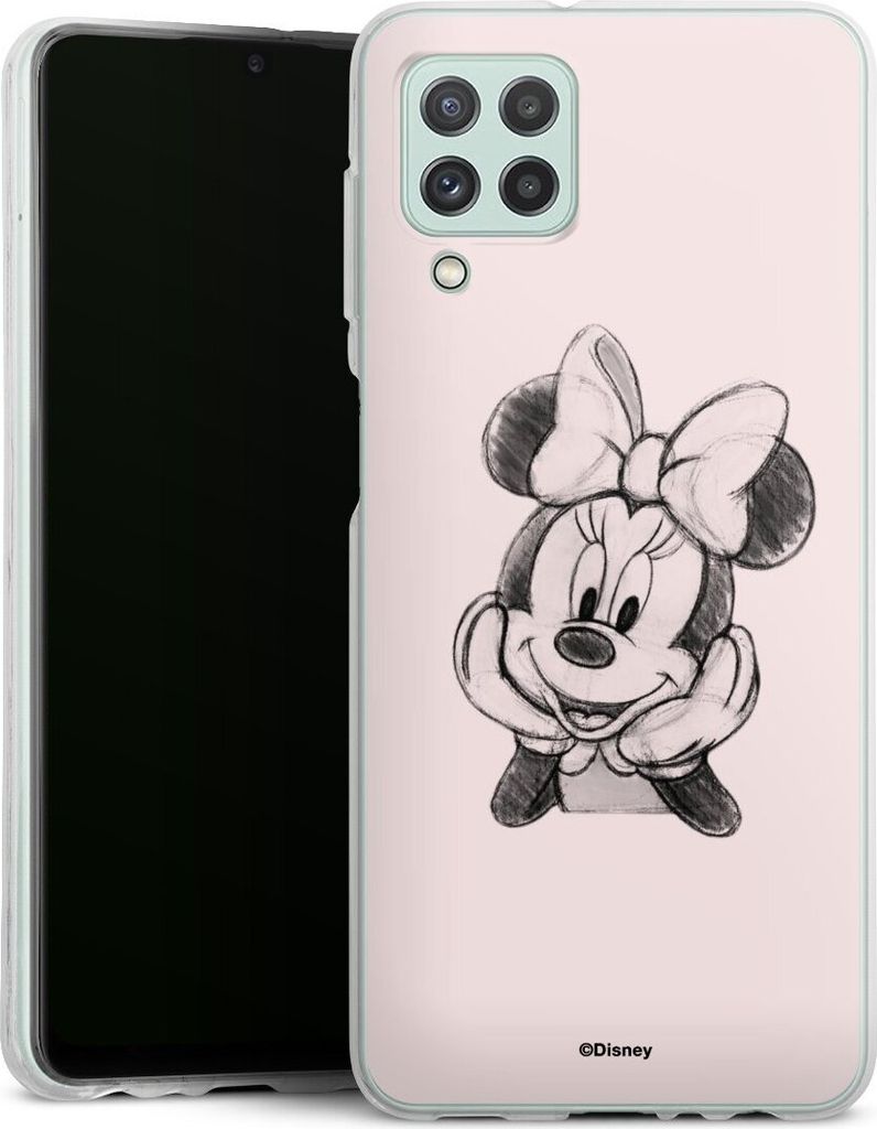 DeinDesign Handyhülle für Samsung Galaxy A22 4G Silikon Hülle Case Smartphone Schutzhülle Disney Minnie Mouse Offizielles Lizenzprodukt