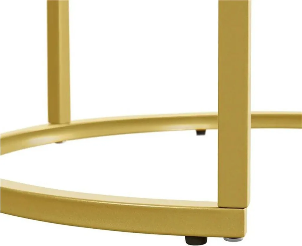 Ensemble de tables d'appoint 593019 or - Set de 2 tables gigognes chic - 4