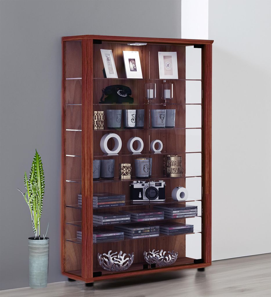 VCM Glasvitrine stehend | Vitrine Glas mit Produktbild 
