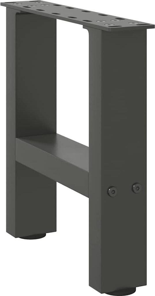 Couchtischbeine Anthrazit 2 Stk. 40x(30-31) cm Stahl