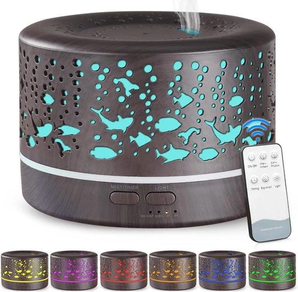 Humidificateur à ultrasons 2L blanc, nébuliseur silencieux pour chambre