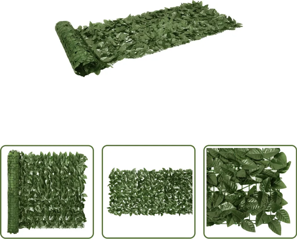 Frangivista Design Foglie Verde Scuro 200x75 cm The Living Store