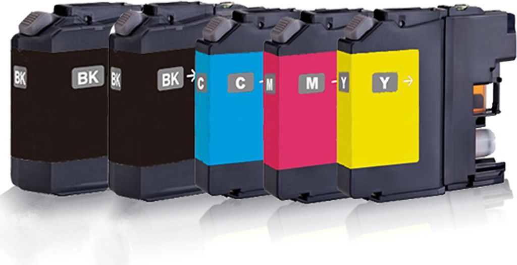 Print-Klex 5x kompatible Tintenpatronen kompatibel mit Brother LC223 LC225 LC227 MFCJ5600 MFC-J5620DW MFC-J5625DW MFC-J5720DW - Sparpack - Büro Pl...
