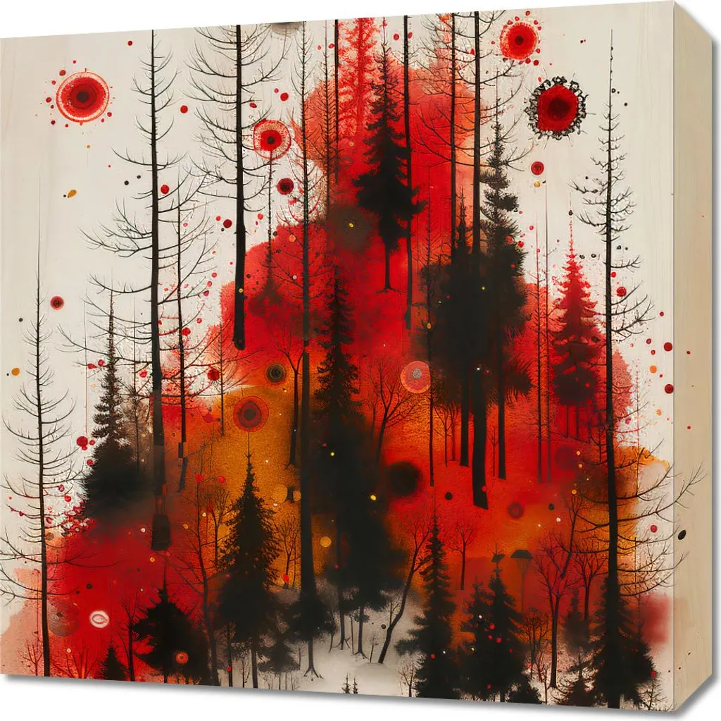 Quadro 50x50 cm Luce nell'oscurità