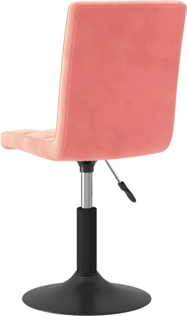 vidaXL Sedie da pranzo 2 pz. Girevoli in velluto rosa - 6