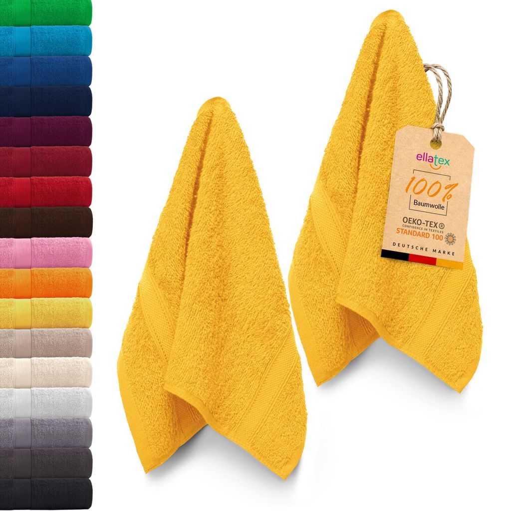 EllaTex PARIS 2er Set Gästetücher 30x50 cm – 100% Produktbild 