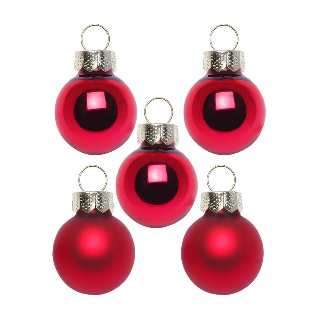Weihnachtskugeln Glas 2cm 25 Stück - Ochsenblut Produktbild 