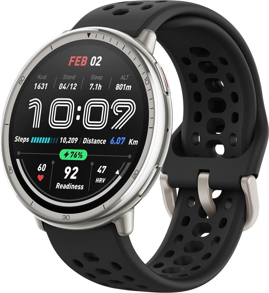 Amazfit Active 2, 3,35 cm (1.32"), AMOLED, Touchscreen, GPS, 29,5 g