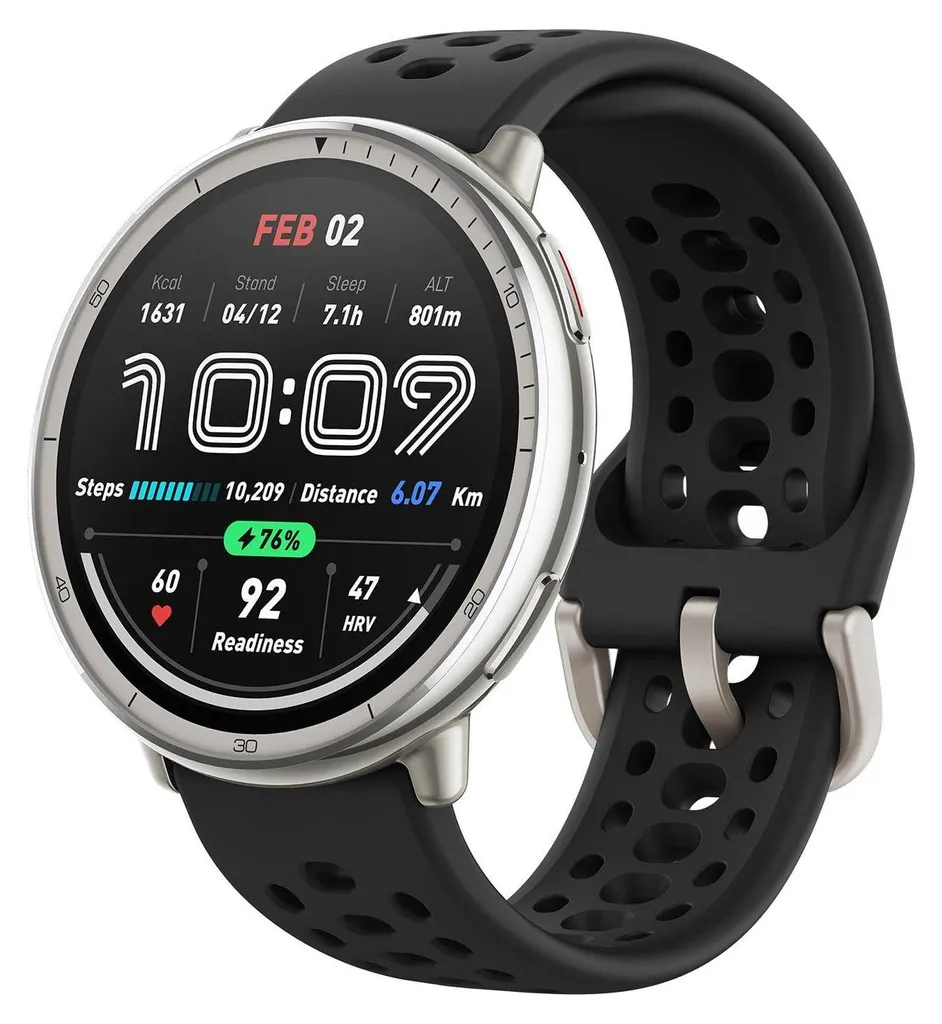 Montre Connectée Amazfit Active 2 avec Écran AMOLED 1.32 Pouces et GPS