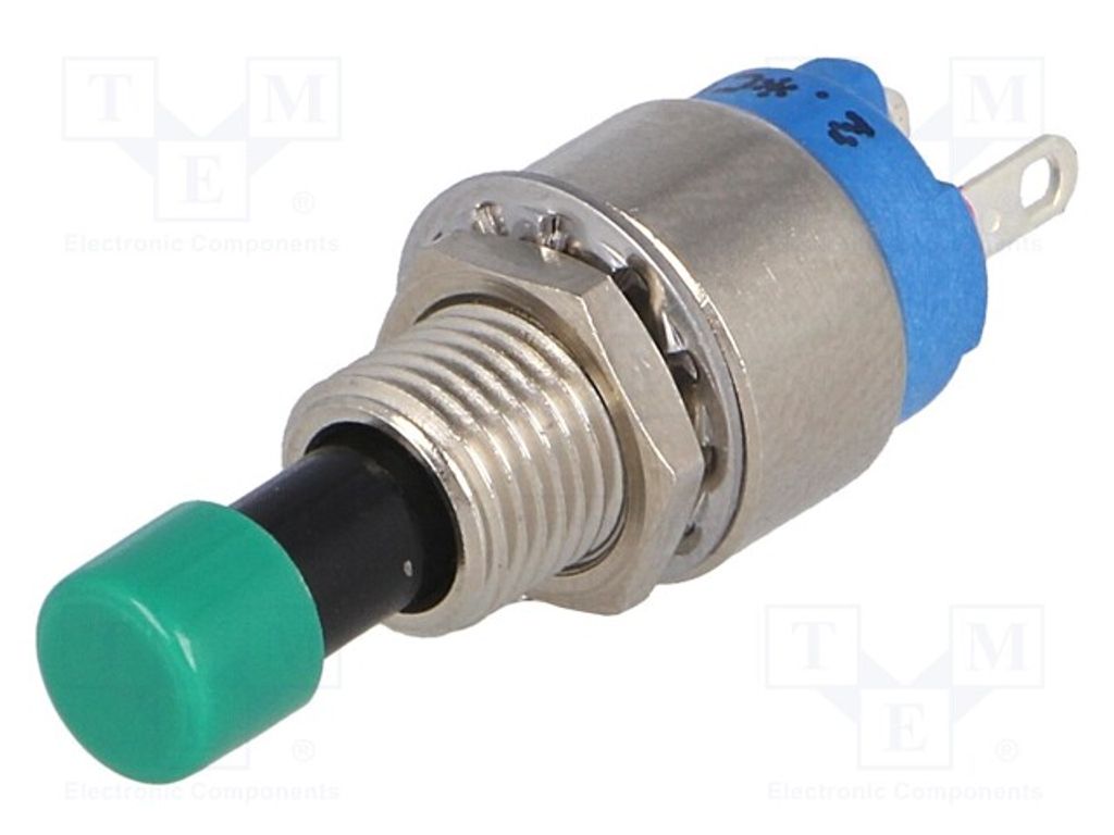 1x Schalter Druck 0,6A/125VAC 1A/30VDC Pos: 2 OFF-(ON) 9633NAB U903 Stard-Sc