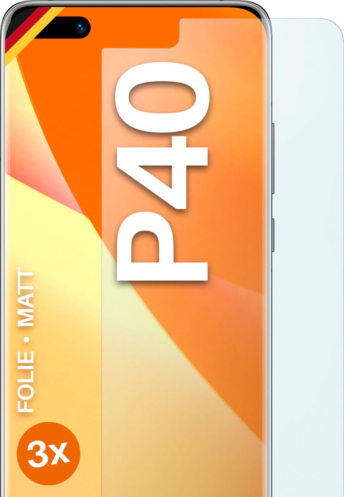 moex 3x Schutzfolie kompatibel mit Huawei P40 - Displayschutzfolie Anti Reflex Folie, Matt