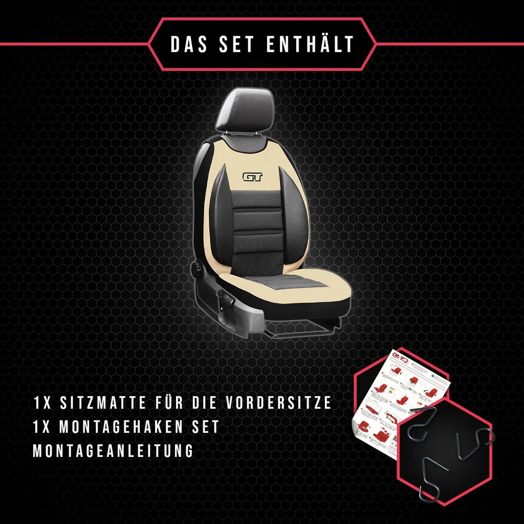 Set Fodere Auto Peugeot 301 Beige | Coprisedili Universali Premium - 8