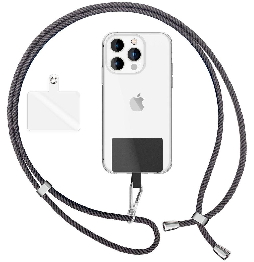 NALIA Universal Lanyard mit 2 Pads & Karabinerhaken - 160cm Produktbild 