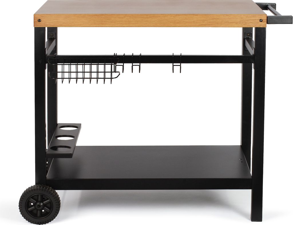 LIVOO Servierwagen Küche Grillwagen Küchenwagen mit Rollen Grilltisch GS131