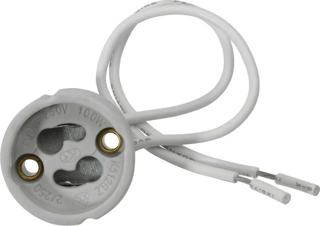 Douille GU10 Céramique Haute Température lot de 100 pour Éviter la Surchauffe