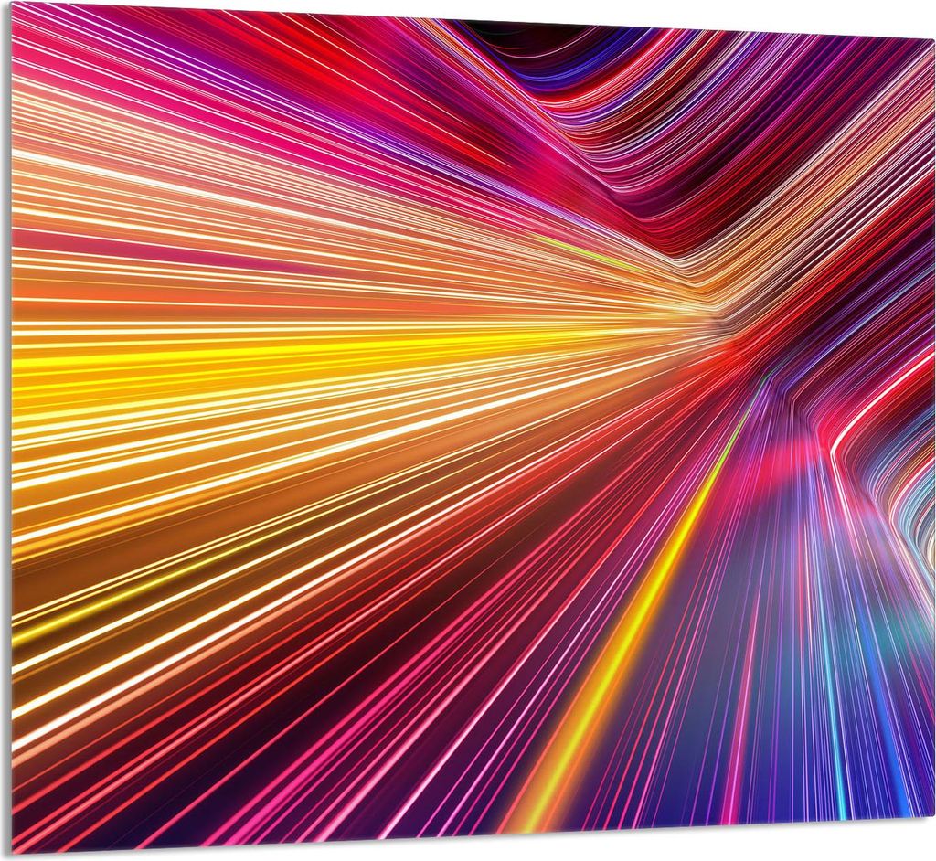 GLASPLATTE FÜR KÜCHE 65x60 Bunt
