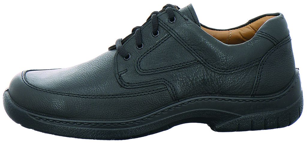 Jomos Herren Echtleder Schnürhalbschuh schwarz, Herren:49 EU