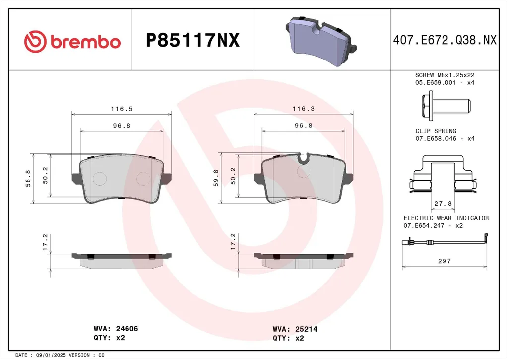 Finis les sifflements de frein sur AUDI A4 B9 avec BREMBO P85117NX Ar