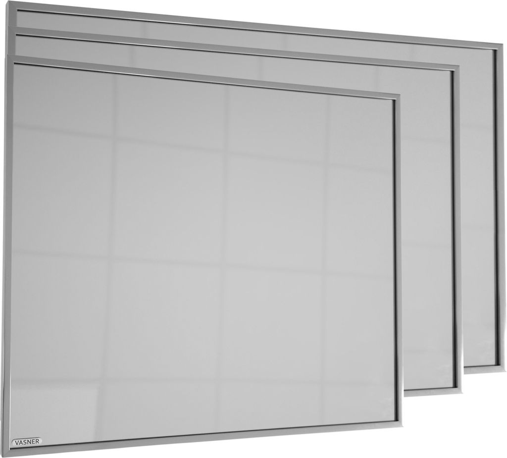 VASNER ZIPRIS S Classic Infrarotheizung Spiegel Titan-Rahmen 400 - 900 Watt 400 Watt