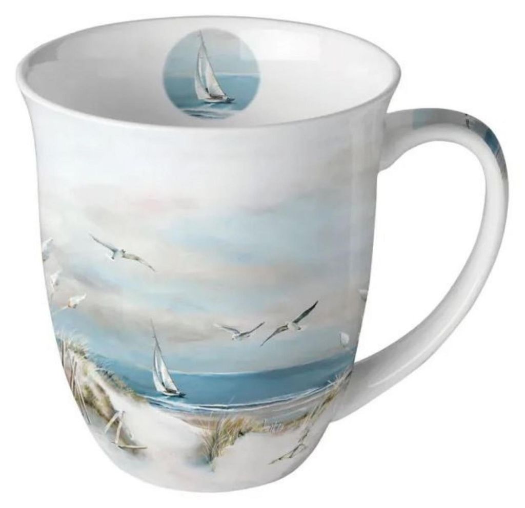 Porzellan-Becher 0,4 L - Sailing at sea