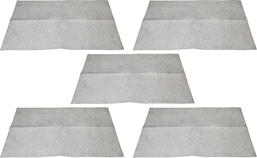 vhbw 5x Universal-Filter Vliesfilter für diverse 60 cm Dunstabzugshauben - 57 x 47 x 0,3 cm, Mikrovlies