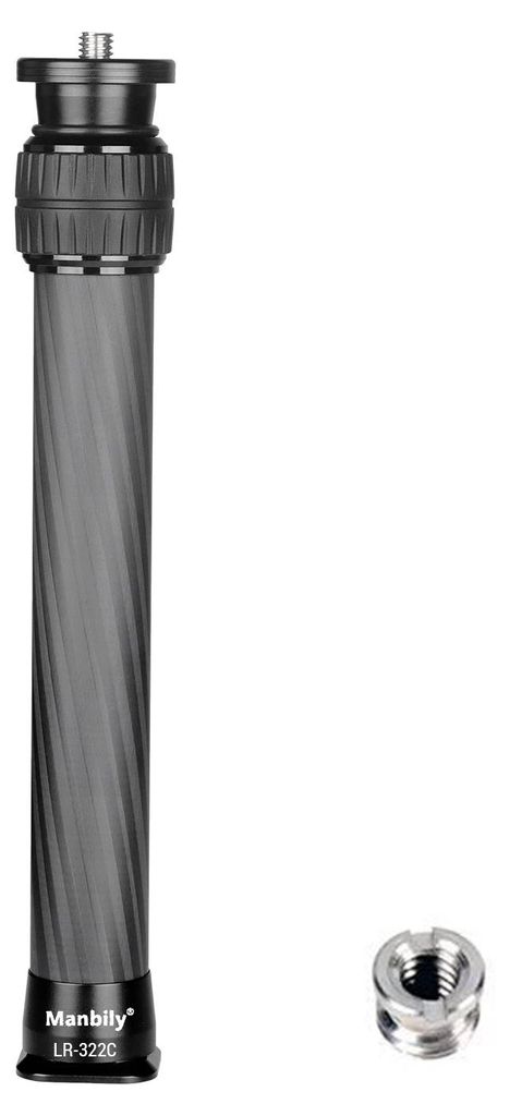 Zweiteilige Verlängerungsstange aus Carbonfaser für Stative