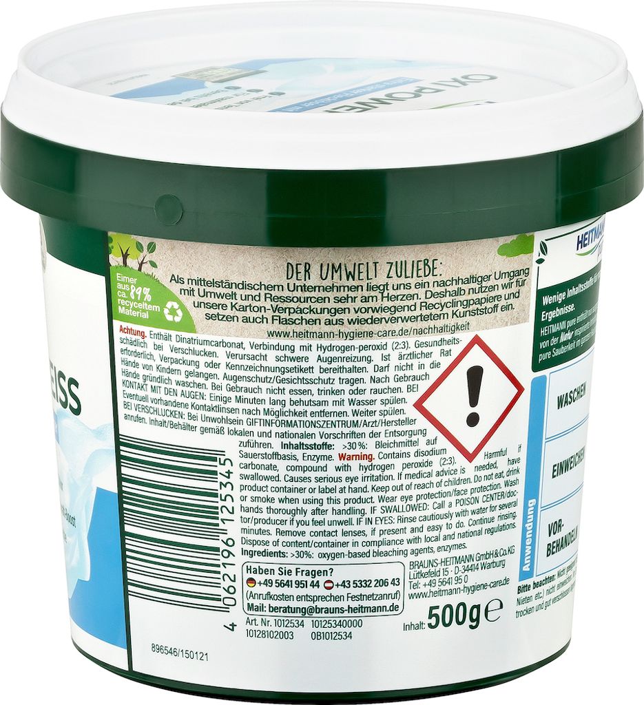 Oxi Power-Weiß: Fleckentferner, Fettlöser und Produktbild 3