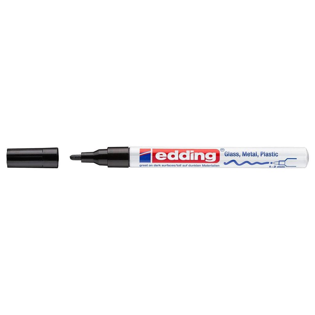 EDDING 751 - Schwarz - Schwarz - Weiß - 1 Farben - Rund - 1 Produktbild 
