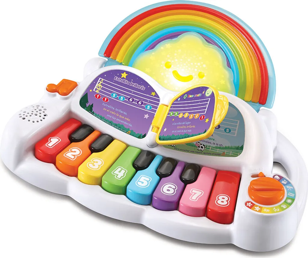 Piano arc-en-ciel LeapFrog multicolore avec touches lumineuses magiques